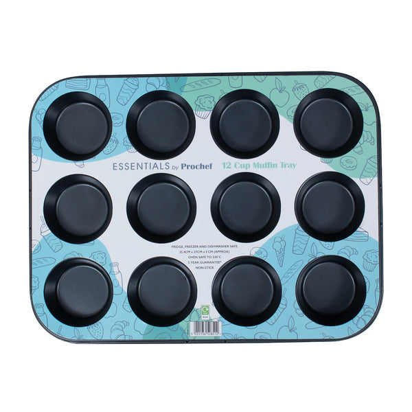 Essentials BKW1033GE 12 Cup Muffin Pan
