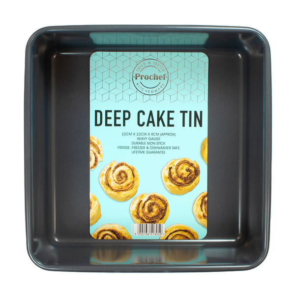 Prochef BKW1040GE Deep Square Cake Tin 0.8mm