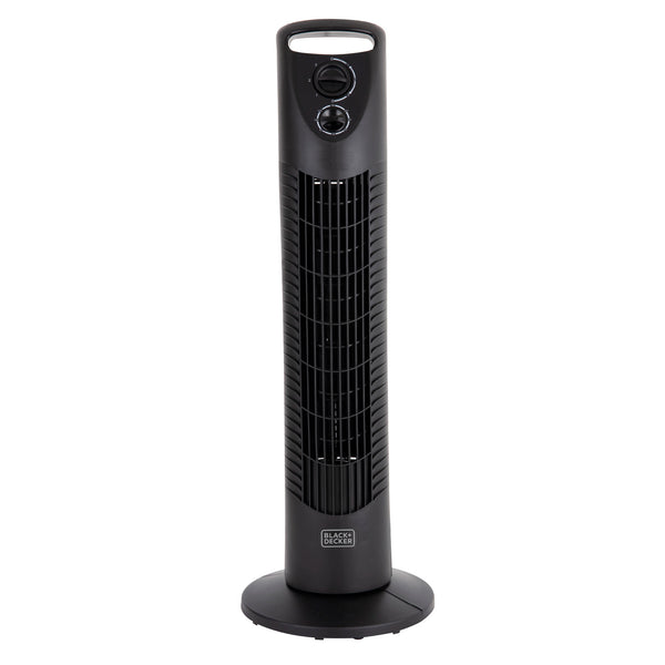 30 Inch Tower Fan with 2 Hour Timer in Black