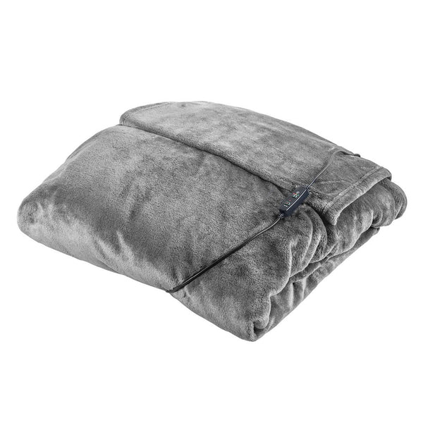 Carmen C81149GRY Heated Wearable Washable Blanket