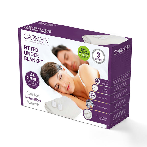 Carmen C81190 Double Fitted Electric Blanket