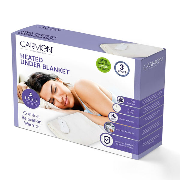 Carmen C81192 Single Heated Under Blanket