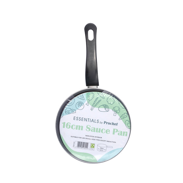 Essentials CKW1002GE Pan & Lid Carbon Steel 16cm