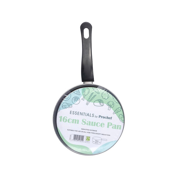 Essentials CKW1002GE Pan & Lid Carbon Steel 16cm