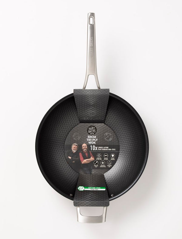 Hairy Bikers CKW2640GE Hex Guard 30cm Wok