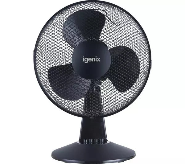 Igenix DF1210BL 12 Inch Desk Fan Black