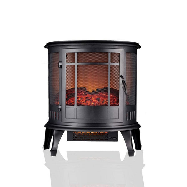 Daewoo HEA1574GE Curved Stove Heater - Black