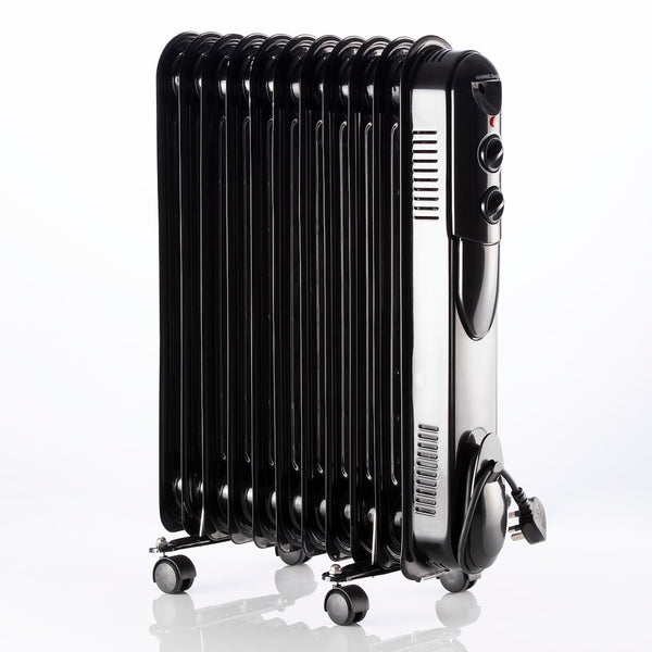 Daewoo HEA1818GE 2500W Round 11 Fin Oil Filled Heater - Black