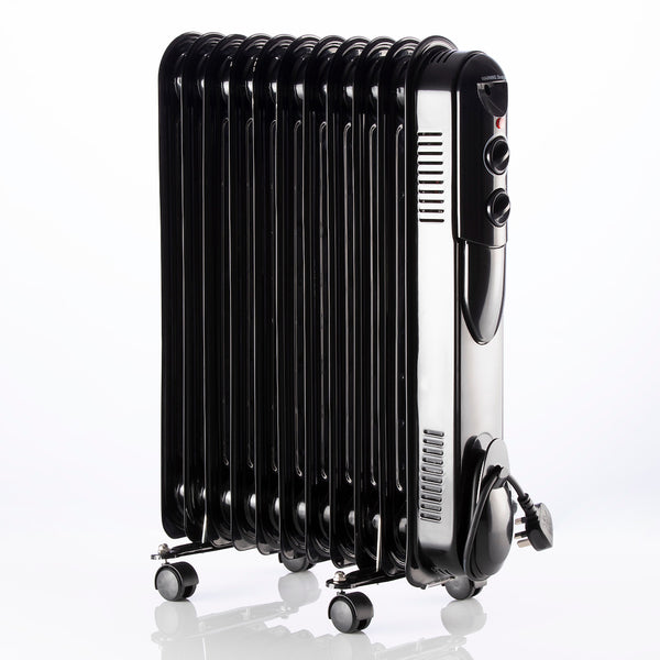 Daewoo HEA1818GE 2500W Round 11 Fin Oil Filled Heater - Black