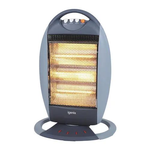 Igenix IG9514 1200W Halogen Heater Grey/Blue