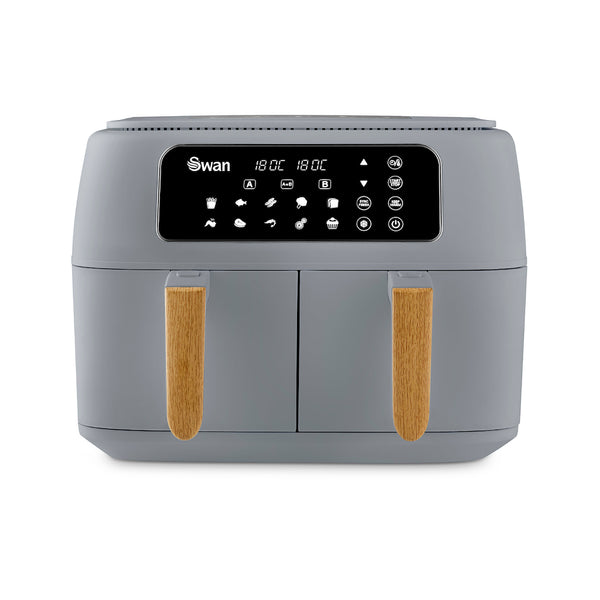 Swan SD10410GRY Dual 8L 13-in-1 Air Fryer - Grey