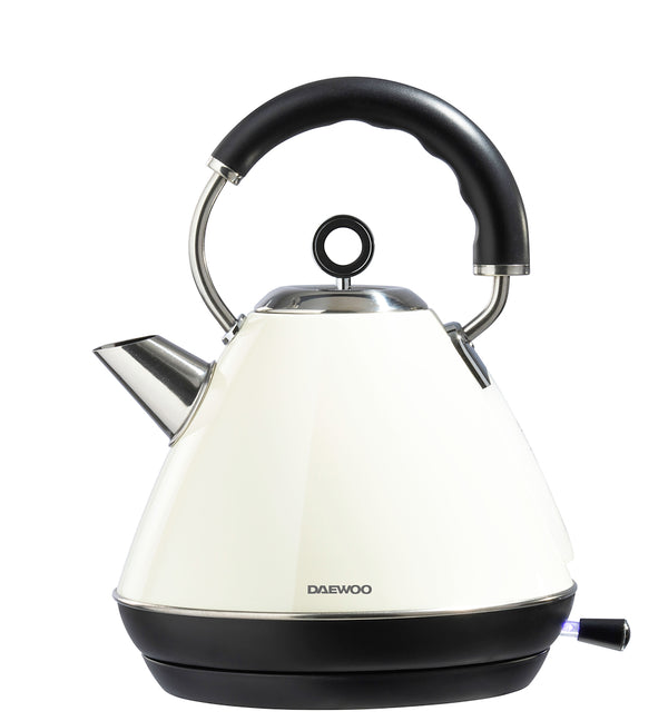 Daewoo SDA1576GE Kensington 1.7L 3KW Pyramid Kettle - Cream