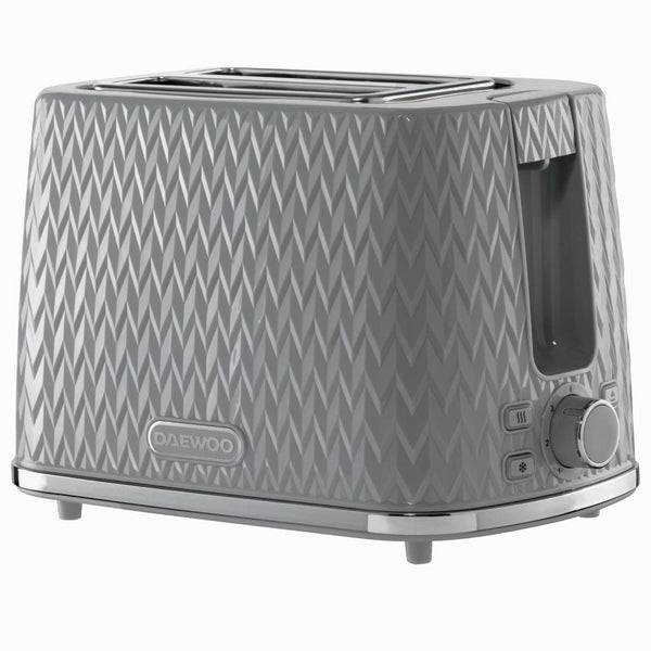 Daewoo SDA1821GE Argyle 2 Slice Toaster Dark Grey