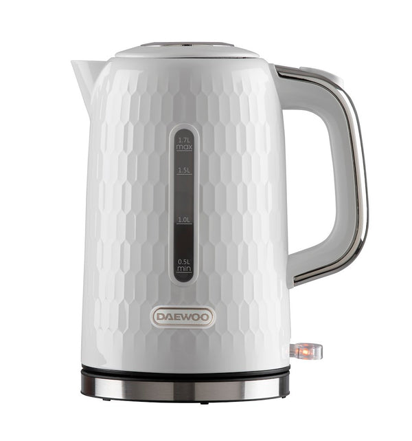Daewoo SDA2600GE 1.7L Honeycomb Kettle White