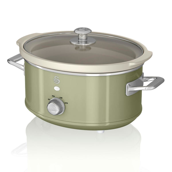Swan SF17021GN 3.5L Slow Cooker - Retro Green