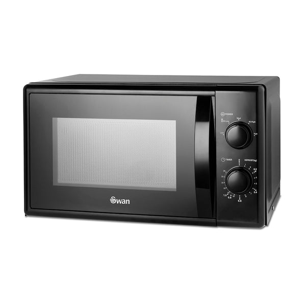 Swan SM4420BLK 20L 700W Manual Microwave - Black