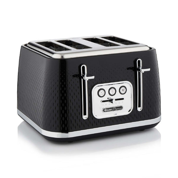 Swan ST19025BLK Elegance 4 Slice Toaster