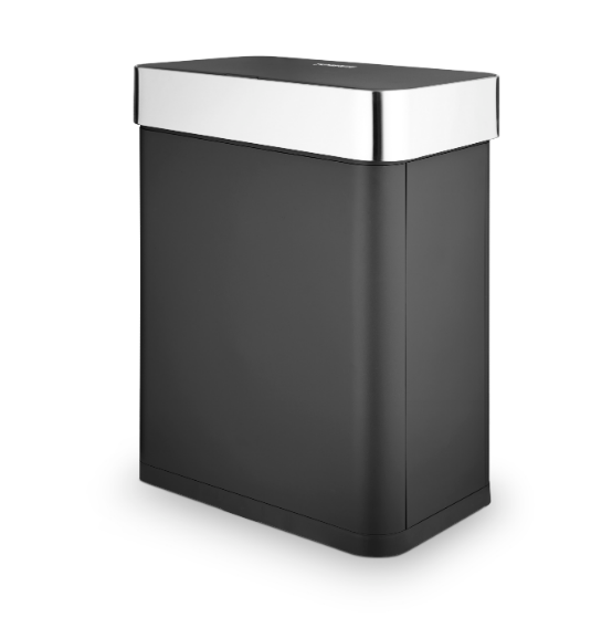 60L Compact Sensor Bin Black