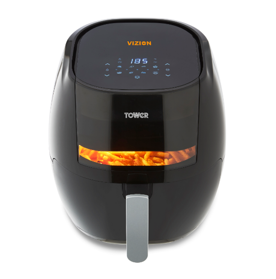 Vortx Vizion 7L Digital Air Fryer Black Digital