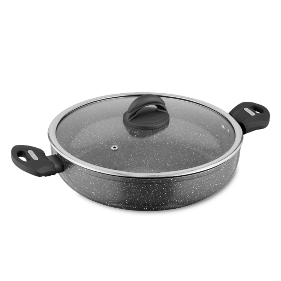 Cerastone 30cm Low Casserole Graphite