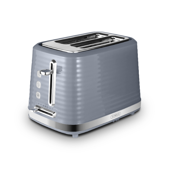 Saturn 2 Slice Toaster Grey with Chrome Accents Exclusive to Argos