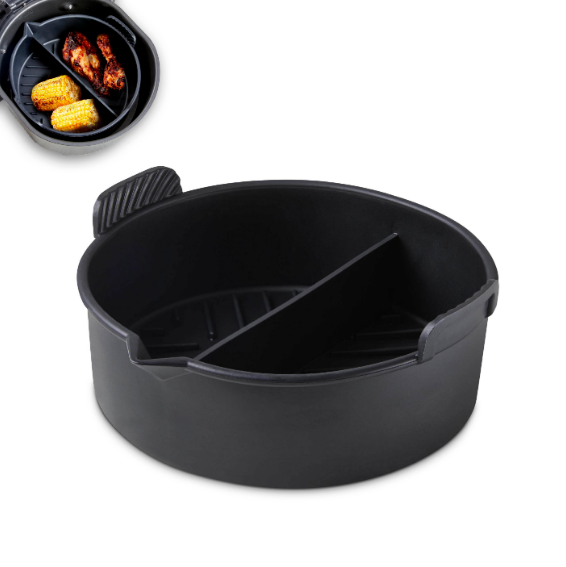 Round Solid Tray With Divider