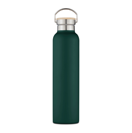 750ml Bottle with Bamboo Lid Stainless Steel - Pine