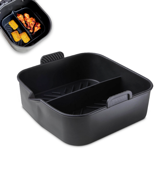 Square Solid Tray With Divider