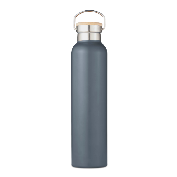 750ml Stainless Steel Bottle with Bamboo Lid Slate