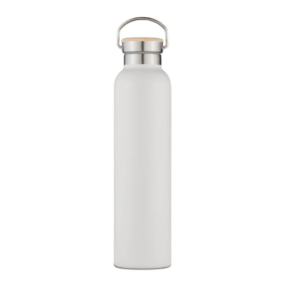 750ml Stainless Steel Bottle with Bamboo Lid Stone