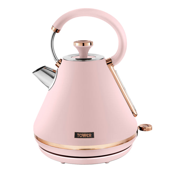 Cavaletto 3KW 1.7 Litre Pyramid Kettle with Rose Accents