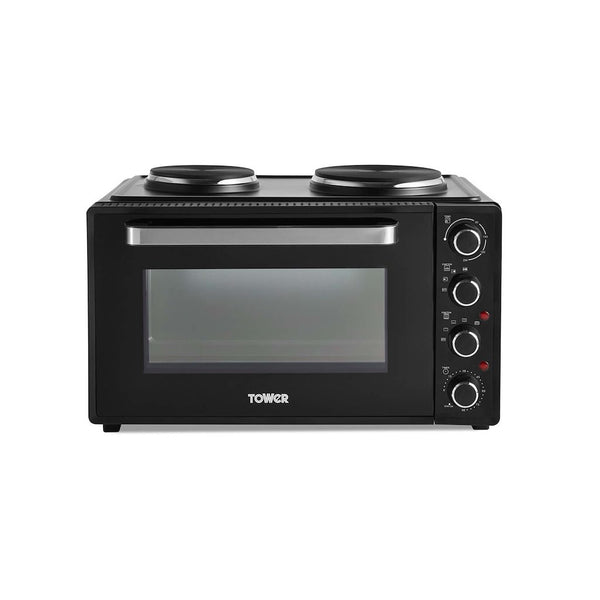 Tower T14045 42 Litre Mini Oven with Hot Plates - Black
