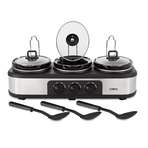Tower T16015 3 x 1.5 Litre Pot Slow Cooker