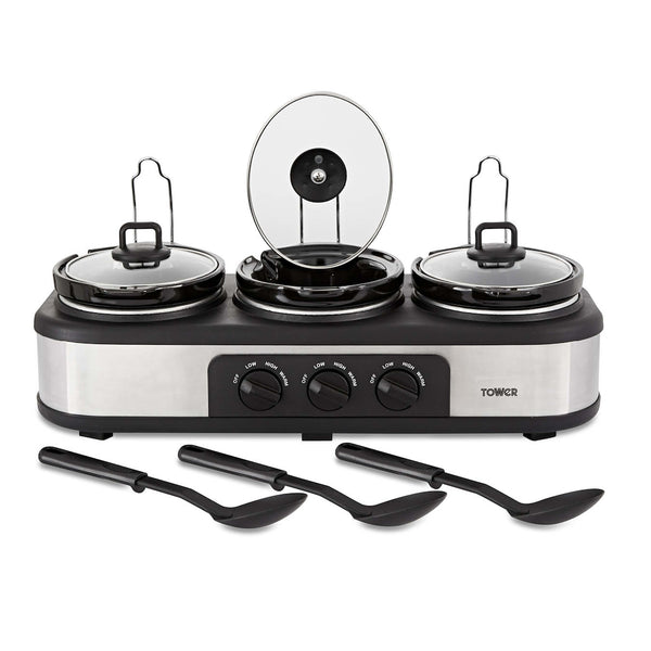 Tower T16015 3 x 1.5 Litre Pot Slow Cooker
