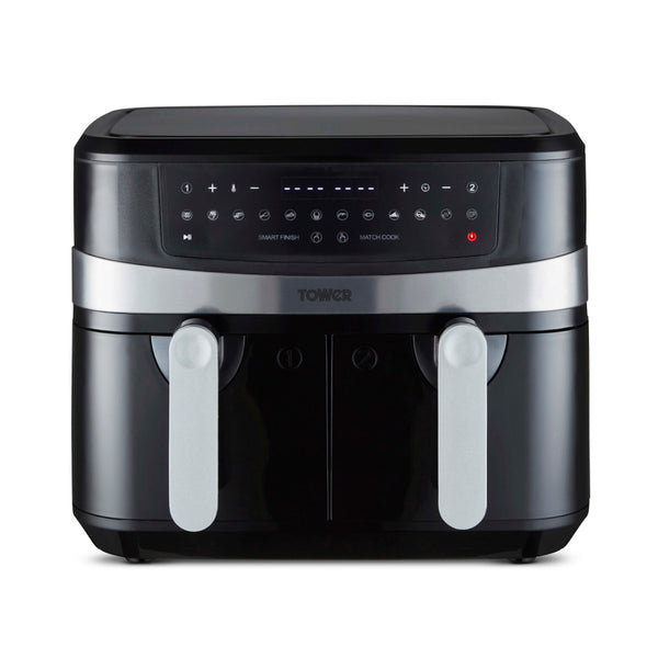 Tower T17088 Air Fryer 9LT Dual Basket - Black