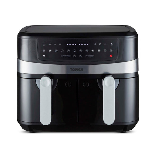 Tower T17088 Air Fryer 9LT Dual Basket - Black