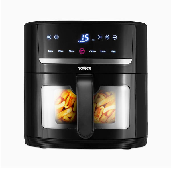 Tower T17117 6L Vortx SpaceSaver Air Fryer - Black