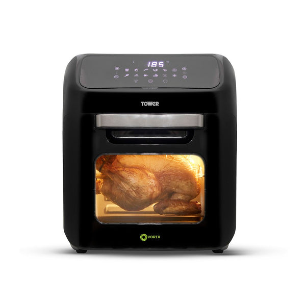 Tower T17128 Vortx 12L Air Fryer Oven - Black and Chrome