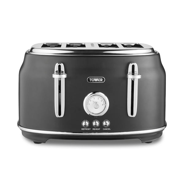Tower T20065BLK Renaissance 4 Slice Toaster