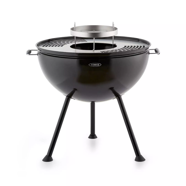 Tower Sphere Fire Pit and BBQ Grill