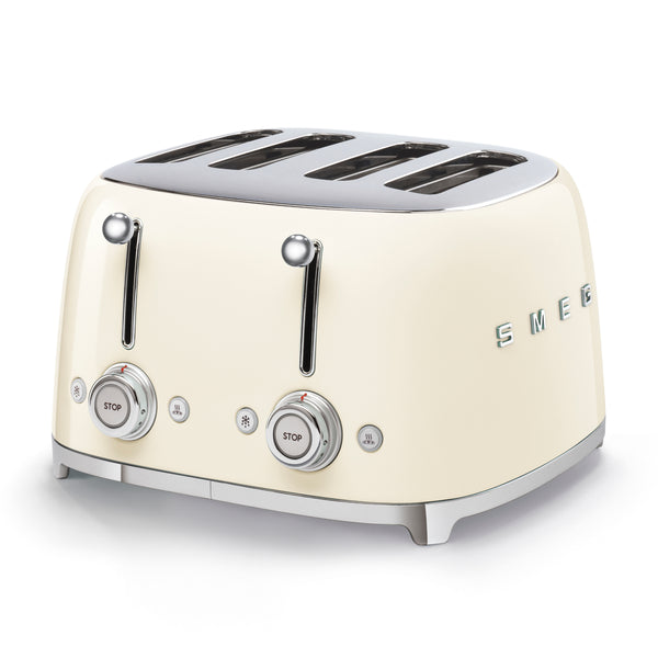 50s 4 by 4 Slice Toaster Cream