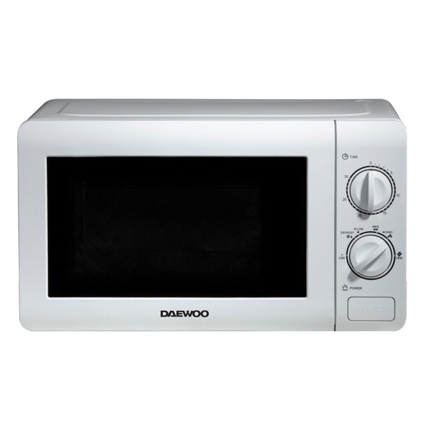 20L White Manual 800W Microwave with Stainless Steel Cavity