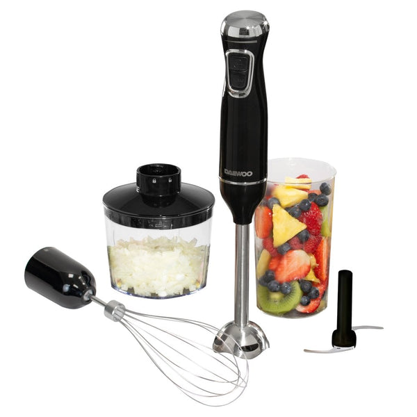 600W 3-in-1 Hand Blender Set With Whisk, Chopper & Jug