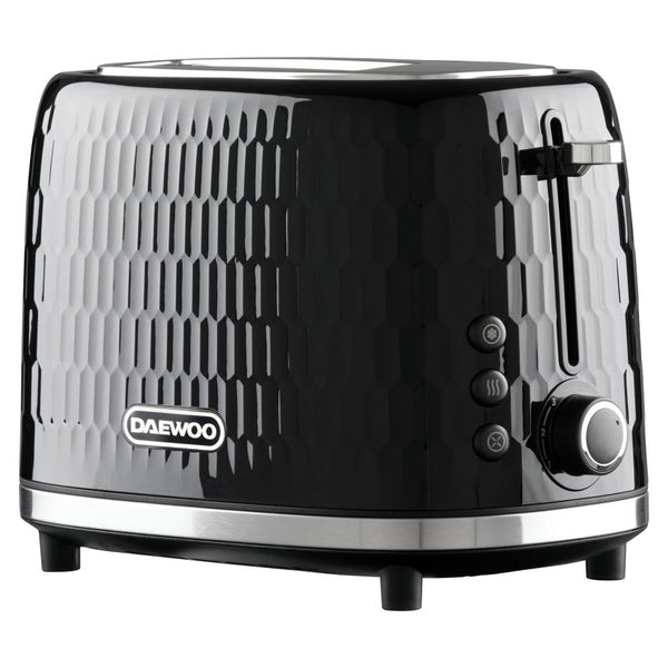 Black Honeycomb 2 Slice Toaster