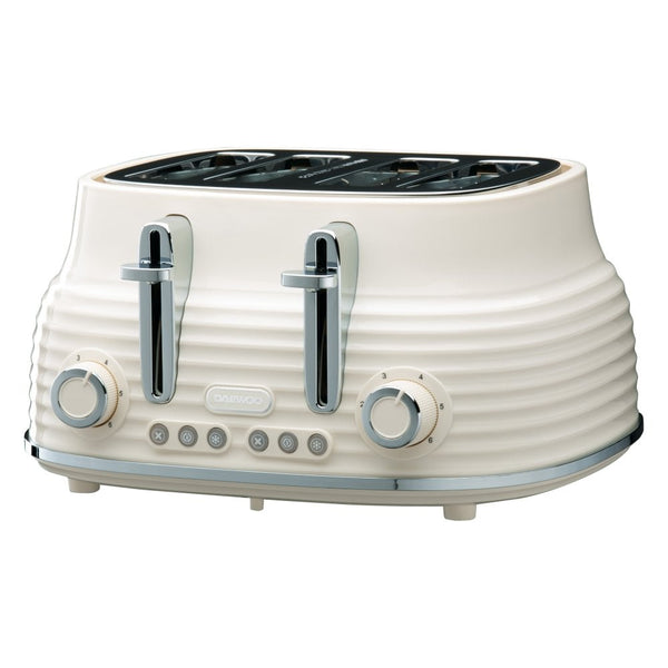 Cream Sienna 4 Slice Toaster