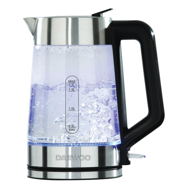 Easy Fill LED Illuminating 1.7L Glass Kettle