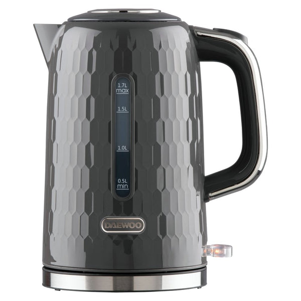 Grey 1.7L Honeycomb Kettle