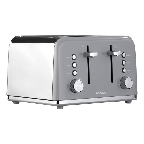 Grey Kensington 4 Slice Toaster