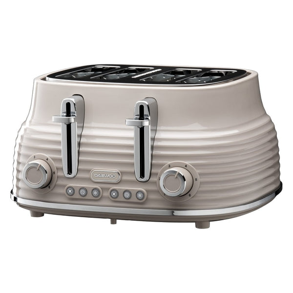 Taupe Sienna 4 Slice Toaster