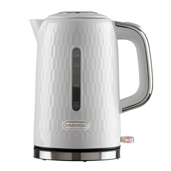 White 1.7L Honeycomb Kettle